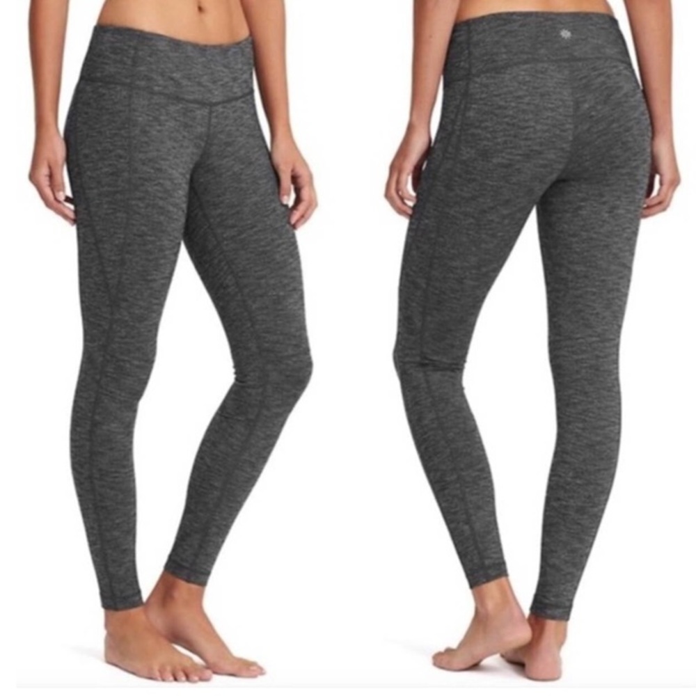Athleta Heathered Gray Revelation Leggings Size Small